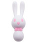 Белый вибростимулятор-зайчик Dorcel - 16 см.