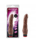 Коричневый вибратор 7.6” Vibe Cock - 19,5 см.
