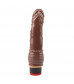 Коричневый вибратор 7.6” Vibe Cock - 19,5 см.