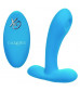 Голубой массажер простаты Silicone Remote Pulsing Pleaser - 11,5 см.