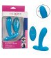 Голубой массажер простаты Silicone Remote Pulsing Pleaser - 11,5 см.