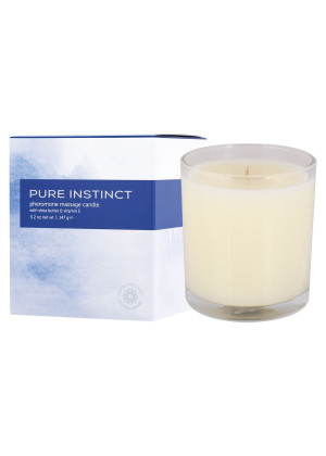 Свеча для массажа с феромонами Pure Instinct True Blue - 147 гр.