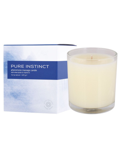 Свеча для массажа с феромонами Pure Instinct True Blue - 147 гр.