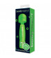 Светящийся в темноте жезловый мини-вибратор с кристаллами Mini Massager Glow In The Dark