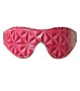 Розовая маска на глаза с геометрическим узором Pyramid Eye Mask
