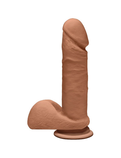Фаллоимитатор-мулат The D Perfect D 7  Caramel - 17,8 см.
