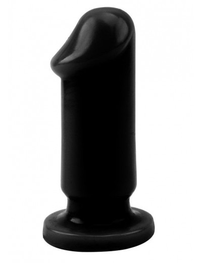 Черный анальный фаллоимитатор Evil Dildo Plug S - 9 см.