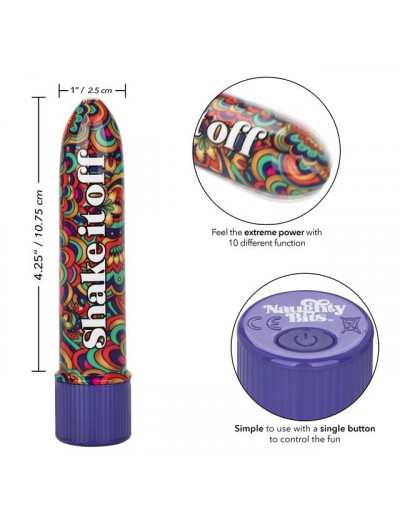 Мини-вибратор Shake It Off Powerful Mini Vibrator - 12,75 см.