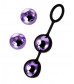 Фиолетово-чёрный набор вагинальных шариков TOYFA A-toys