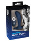 Синяя анальная втулка с вибрацией Vibrating Butt Plug - 12 см.