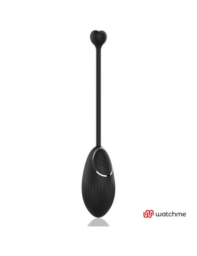 Черно-золотистое виброяйцо с пультом-часами Anne s Desire Vibro Egg Wireless Watchme