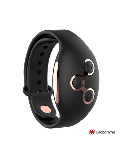 Черно-золотистое виброяйцо с пультом-часами Anne s Desire Vibro Egg Wireless Watchme