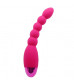 Розовый анальный вибростимулятор Lovers Beads - 19 см.