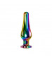 Радужная металлическая пробка Rainbow Metal Plug Medium - 11,1 см.