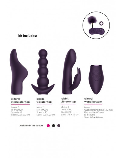 Фиолетовый эротический набор Pleasure Kit №6