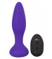 Фиолетовая анальная вибропробка RC Butt Plug - 14,5 см.