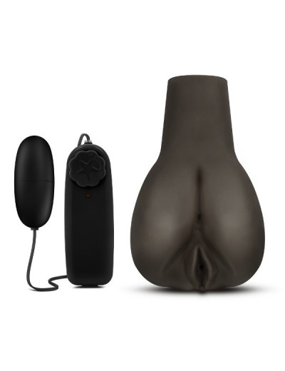 Коричневый мастурбатор-вагина Doggy Style Deanna Vibrating Realistic Masturbator