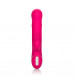 Ярко-розовый вибратор Jack Rabbit Signature Silicone Beaded Rabbit - 23 см.