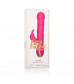 Ярко-розовый вибратор Jack Rabbit Signature Silicone Beaded Rabbit - 23 см.