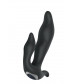 Черный вибратор N 35 RECHARGEABLE DUO VIBRATOR - 17,5 см.
