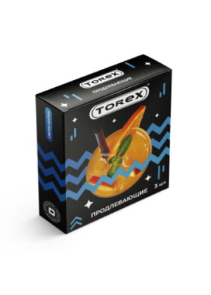 Презервативы с пролонгирующей смазкой Torex Party  Продлевающие  - 3 шт.