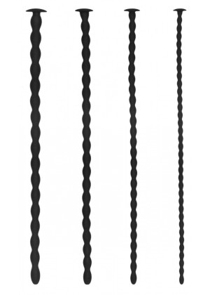 Набор из 4 стимуляторов уретры Silicone Spiral Screw Plug Set Advanced