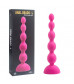 Розовый анальный вибростимулятор Anal Beads L - 21,5 см.