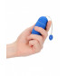 Синее гладкое виброяйцо Vibrating Egg - 8 см.