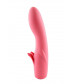 Розовый вибратор с усиками ULTI CLIMAX RECHARGEABLE VIBRATOR - 17 см.