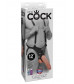 Страпон-система с телесной насадкой 12  Hollow Strap-On Suspender System - 30 см.