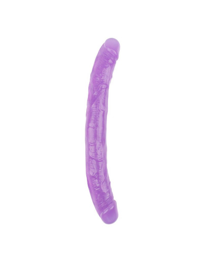 Фиолетовый двусторонний фаллоимитатор 12.8 Inch Dildo - 32,5 см.