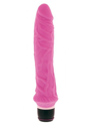 Розовый вибратор-реалистик PURRFECT SILICONE CLASSIC 8.5INCH PINK - 21,5 см.
