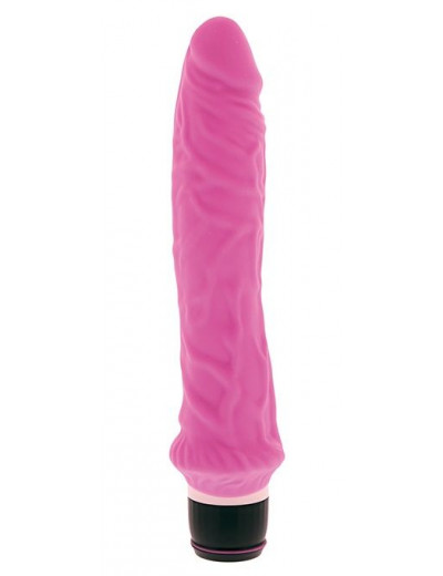 Розовый вибратор-реалистик PURRFECT SILICONE CLASSIC 8.5INCH PINK - 21,5 см.