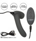 Серый стимулятор простаты Remote Control Inflatable Probe с вибрацией и функцией расширения - 11,5 см.