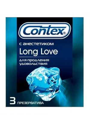Презервативы с продлевающей смазкой Contex Long Love - 3 шт.