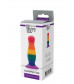 Разноцветная анальная пробка COLOURFUL PLUG - 12,5 см.
