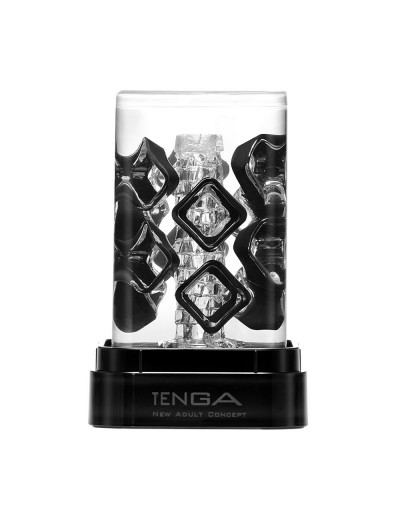 Прозрачный мастурбатор Tenga Crysta Bloc