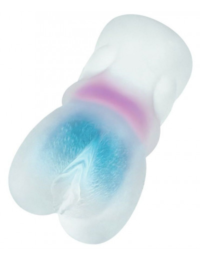 Прозрачный реалистичный мастурбатор Juicy Pussy Crystal Wave