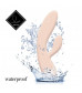Бежевый вибратор-кролик Lea Rabbit Vibrator - 20,2 см.