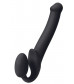 Черный безремневой страпон Silicone Bendable Strap-On L