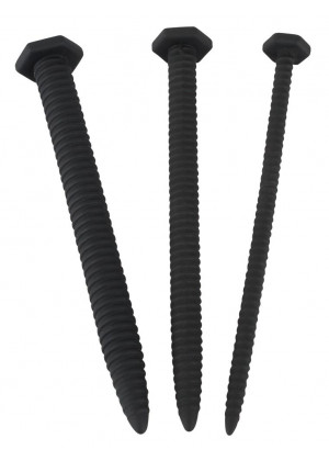 Набор из 3 винтовых уретральных плагов Screw Dilator
