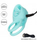 Голубое эрекционное виброкольцо Silicone Rechargeable French Kiss Enhancer