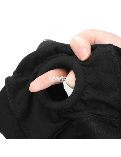 Черные шорты для крепления насадок Strapon Shorts