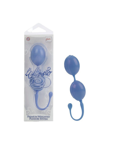 Голубые вагинальные шарики LAmour Premium Weighted Pleasure System