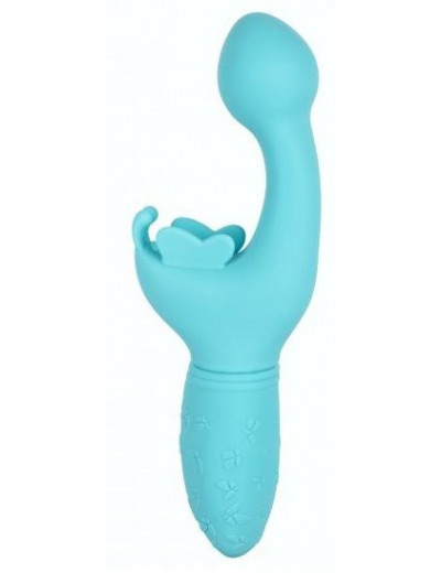 Голубой вибратор-кролик Rechargeable Butterfly Kiss