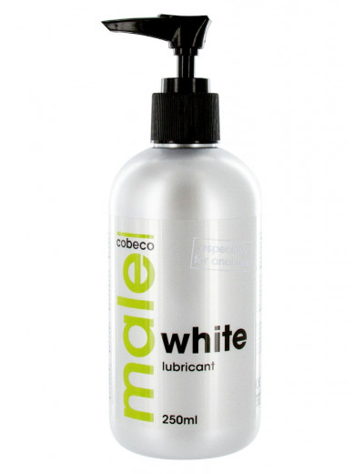 Анальная смазка на водной основе MALE Cobeco White Lubricant - 250 мл.
