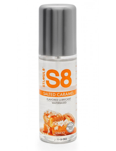 Смазка на водной основе S8 Flavored Lube со вкусом соленой карамели - 125 мл.