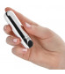 Серебристая перезаряжаемая вибропуля Rechargeable Hideaway Bullet - 7,5 см.