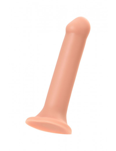 Телесный фаллос на присоске Silicone Bendable Dildo XL - 20 см.