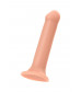 Телесный фаллос на присоске Silicone Bendable Dildo XL - 20 см.